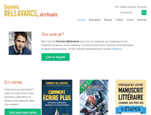 Tablet Screenshot of dominicbellavance.com